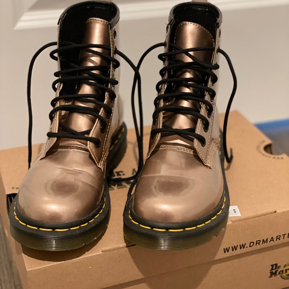 Metallic Rose Gold Dr. Martens (Docs)